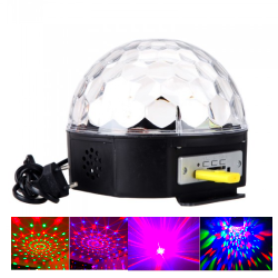 диско шар led magic, цветомузыка для дома, кафе, клубов